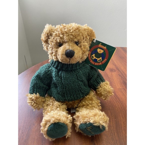Brand New Harrods Christmas Teddy Bear Plush 1998 Vintage